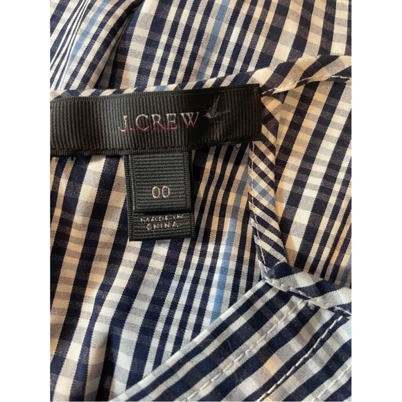 NWOT J.Crew Women's size 00 Flutter Hem Plaid Flounce Sleeveless Dress - Picture 6 of 7